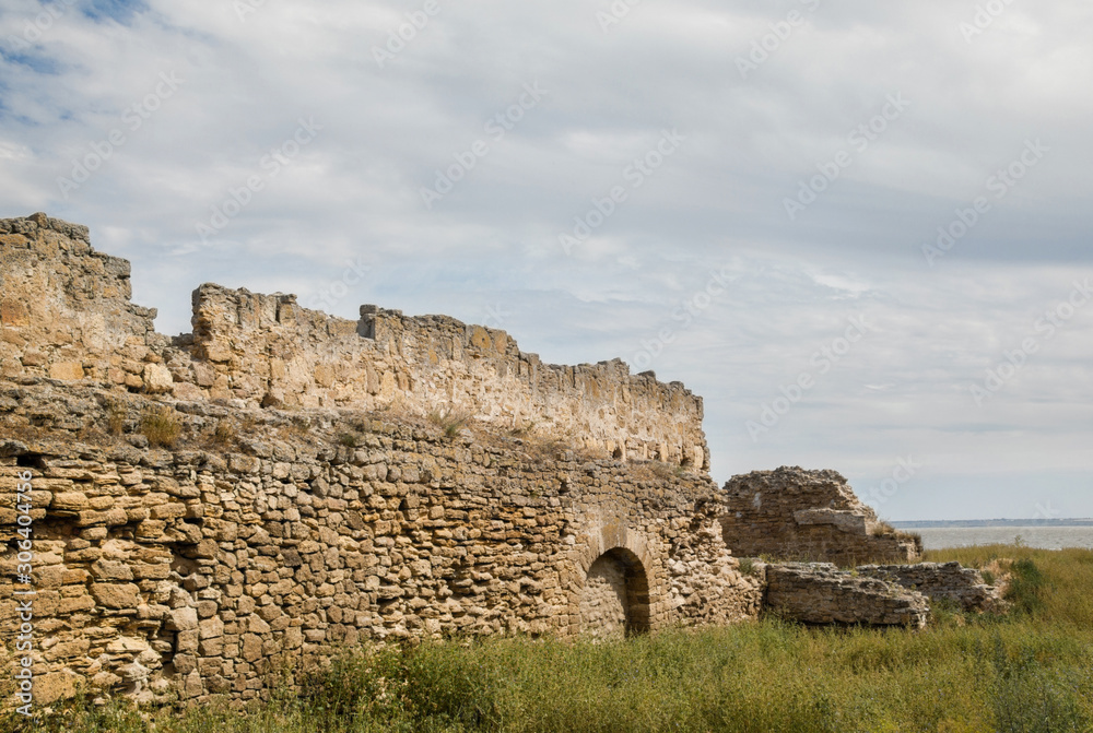 The walls of the old fortress. Akkerman in Ukraine.