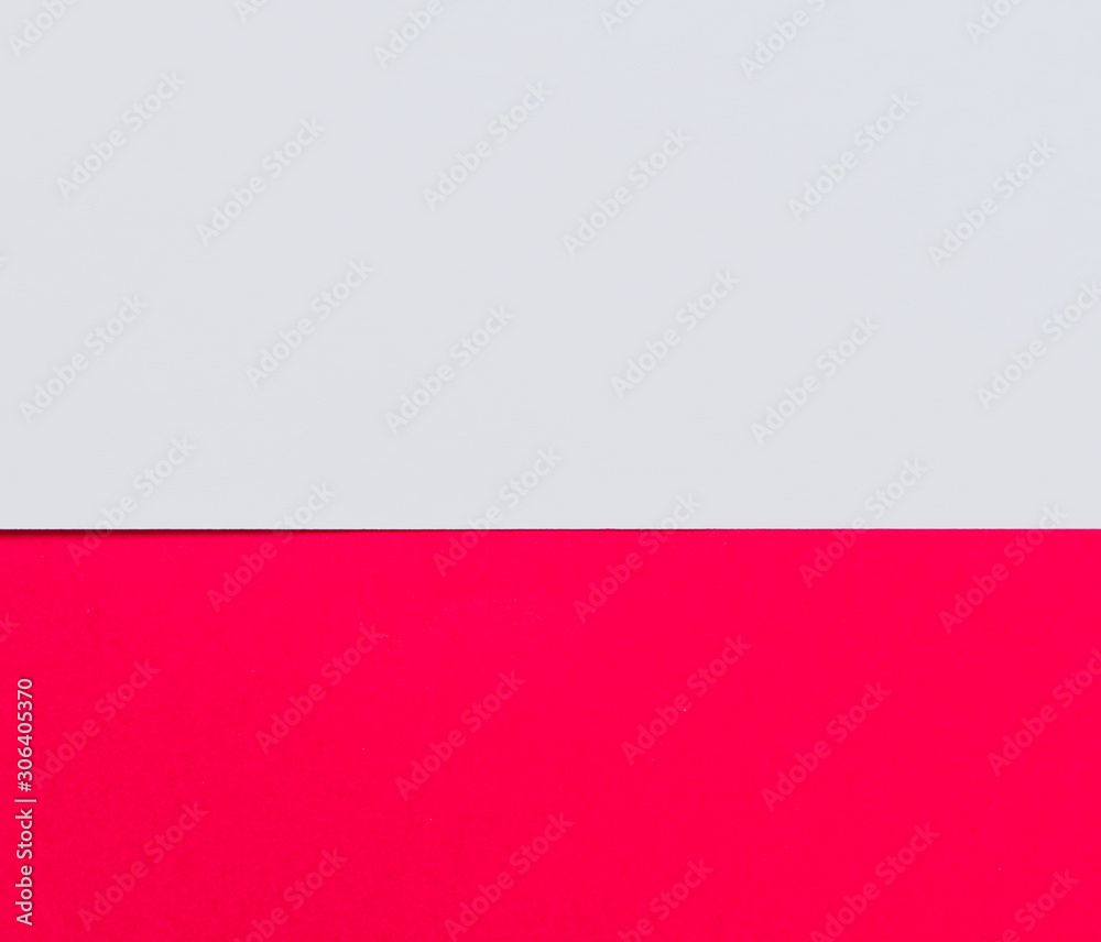 Polish flag made with cardboard