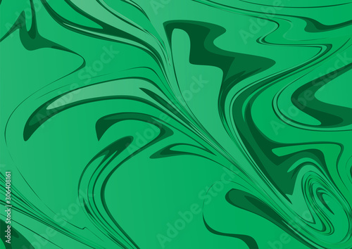 Abstract green random twirl texture background for graphic design. Vector illustration. 