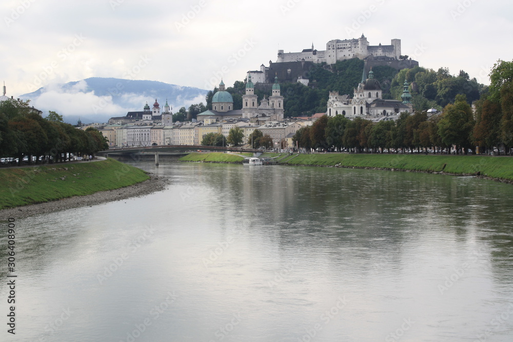 Early morning in Salzburg, Austria Early morning in Salzburg, Austria