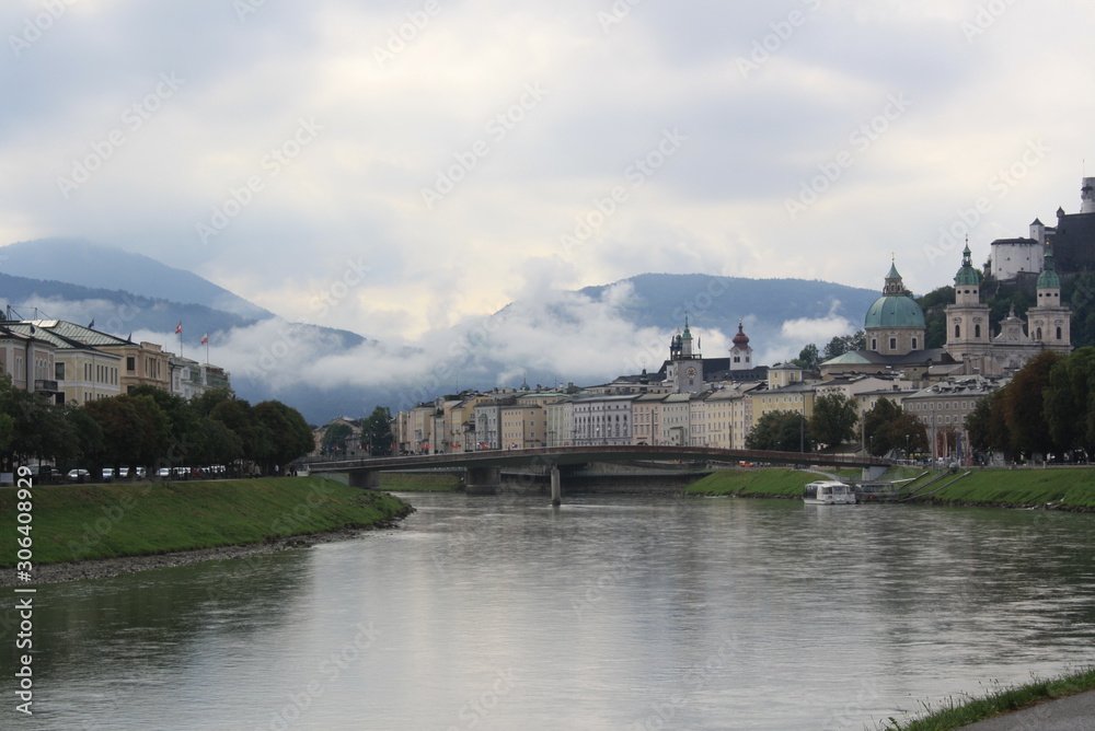 Early morning in Salzburg, Austria