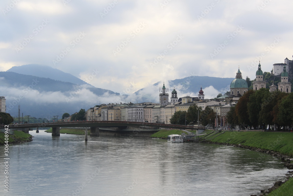 Early morning in Salzburg, Austria