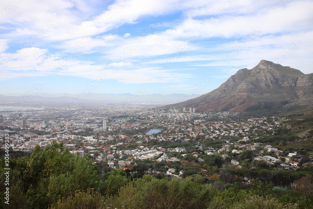 Devil's Peak and the city of Cape Town, South Africa