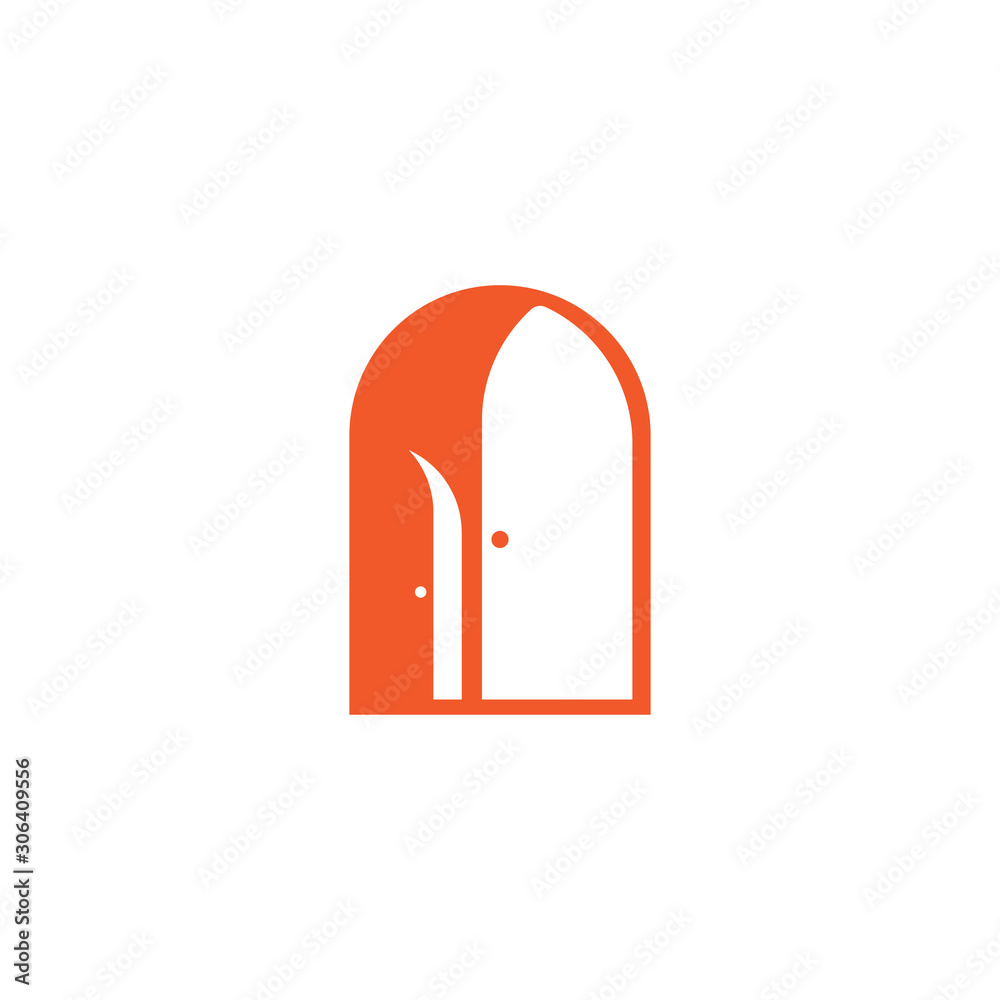 Door logo design vector inspiration Door logo design vector inspiration