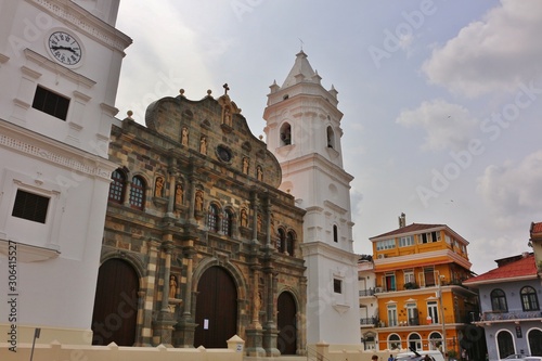Cathedral Basilica of St. Mary in Casco Viejo Panama City