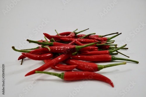 red chili on isolate white background