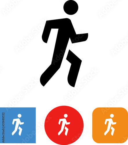 Person Walking Exercise Vector Icon