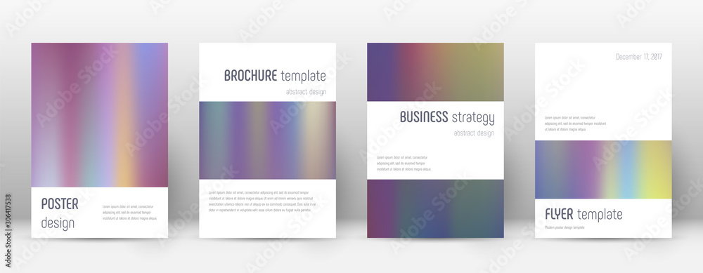 Flyer layout. Minimalistic exquisite template for 