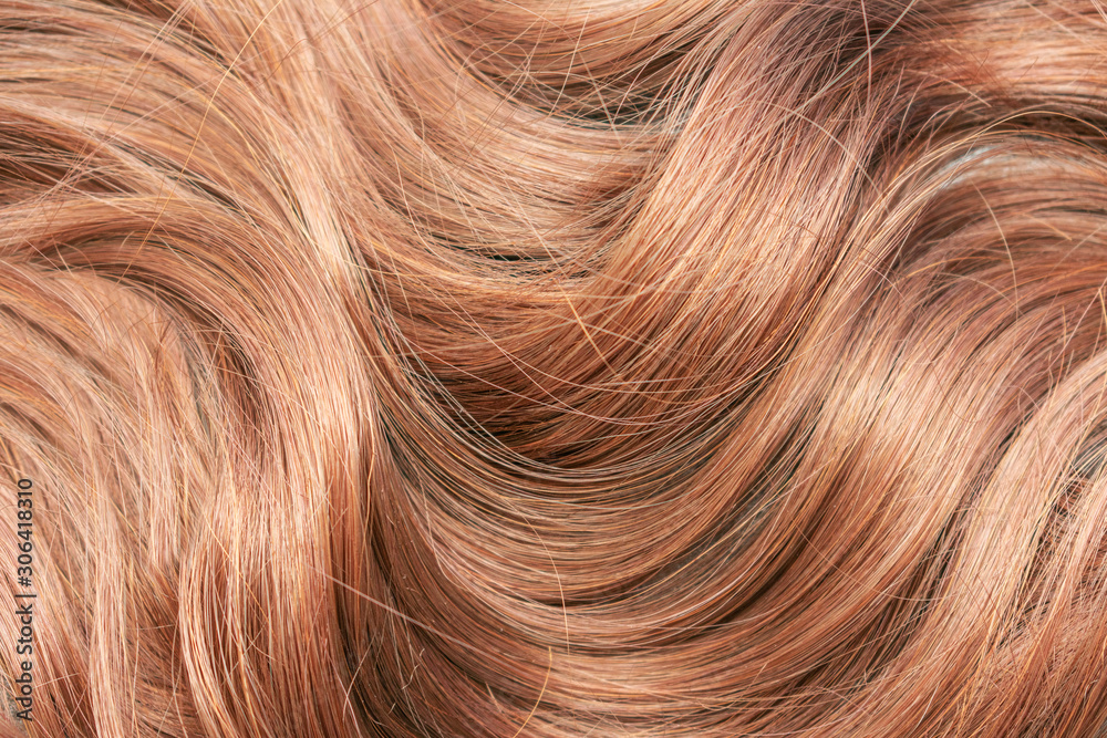 Beautiful wavy hair texture, light brown hair Stock Photo | Adobe Stock