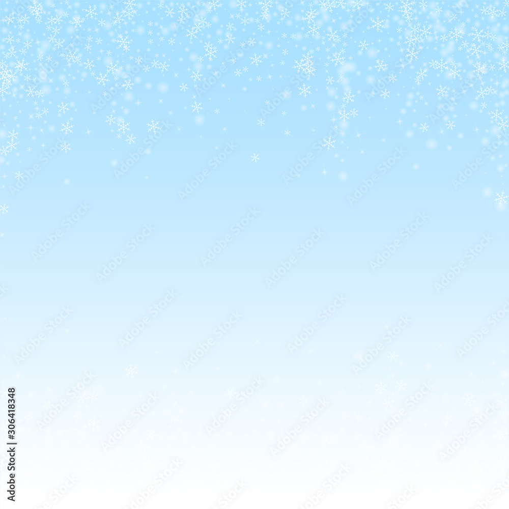 Beautiful glowing snow Christmas background. Subtl