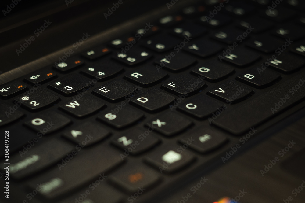 black computer keyboard black computer keyboard