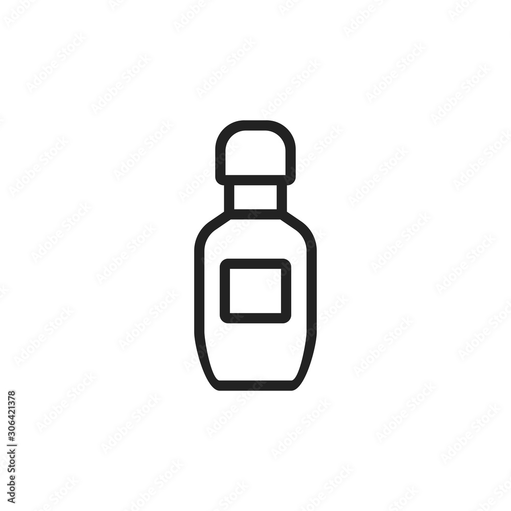 Shampoo bottle icon. Cleaning symbol. Logo design element Shampoo bottle icon. Cleaning symbol. Logo design element