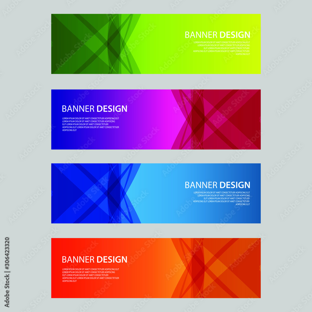 Vector Abstract design banner web template Vector Abstract design banner web template