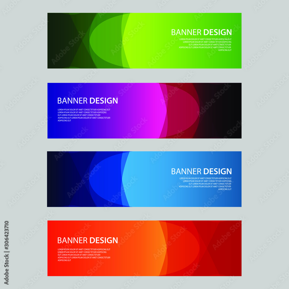 Vector Abstract design banner web template Vector Abstract design banner web template
