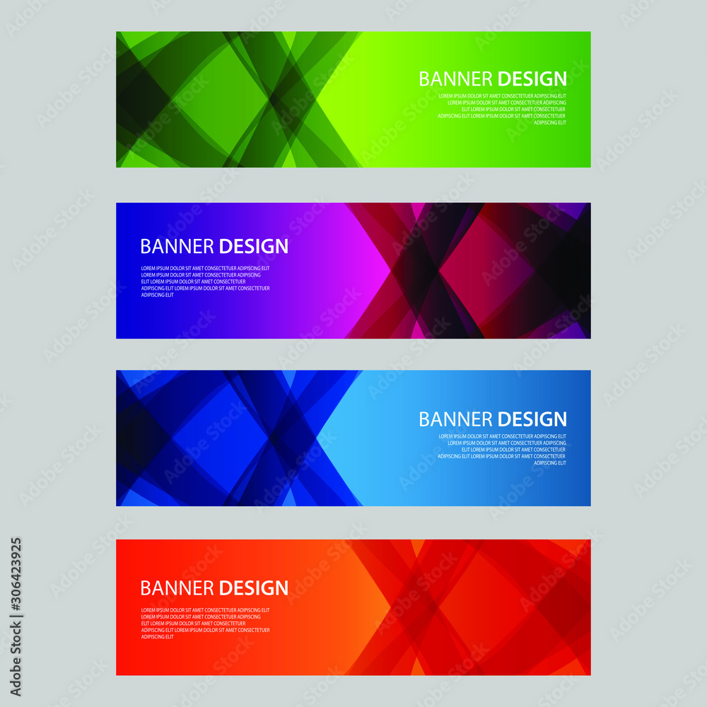Fototapeta premium Vector Abstract design banner web template