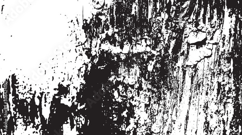 Wallpaper Mural Black and white vintage grunge futuristic background. Suitable to create unique overlay textures with the effect of scratching, breaking, antiquity and old materials. Torontodigital.ca