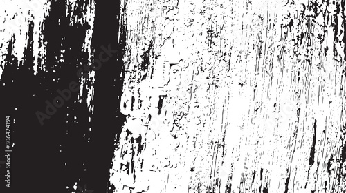 Black and white vintage grunge futuristic background. Suitable to create unique overlay textures with the effect of scratching, breaking, antiquity and old materials.