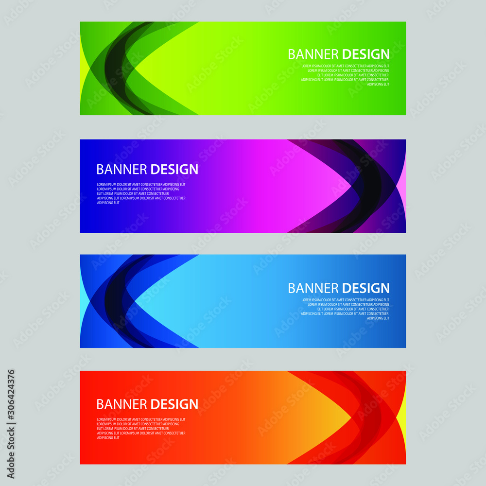 Fototapeta premium Vector Abstract design banner web template