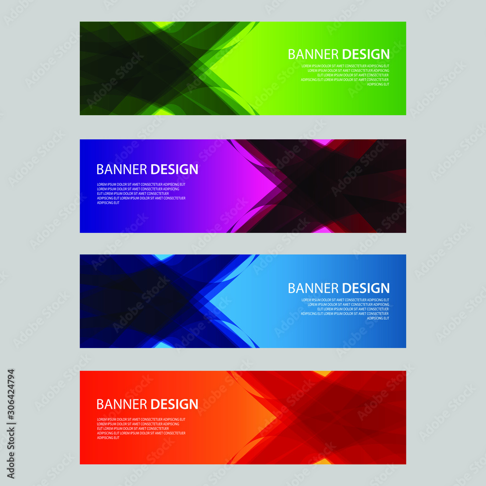 Fototapeta premium Vector Abstract design banner web template