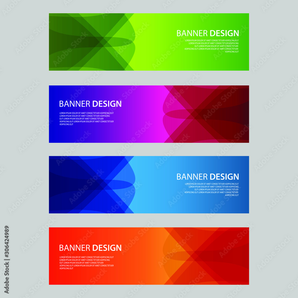 Vector Abstract design banner web template Vector Abstract design banner web template