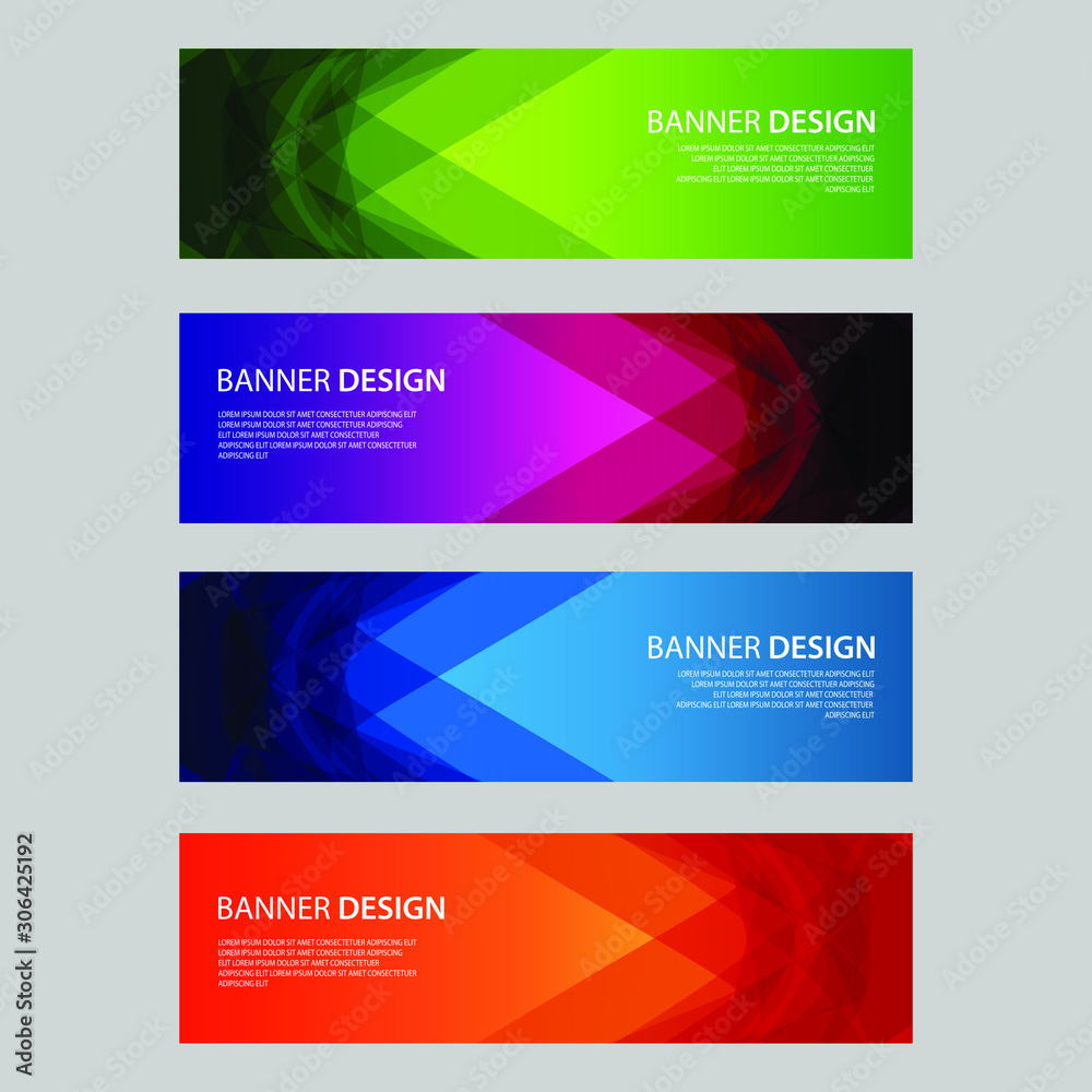 Fototapeta premium Vector Abstract design banner web template