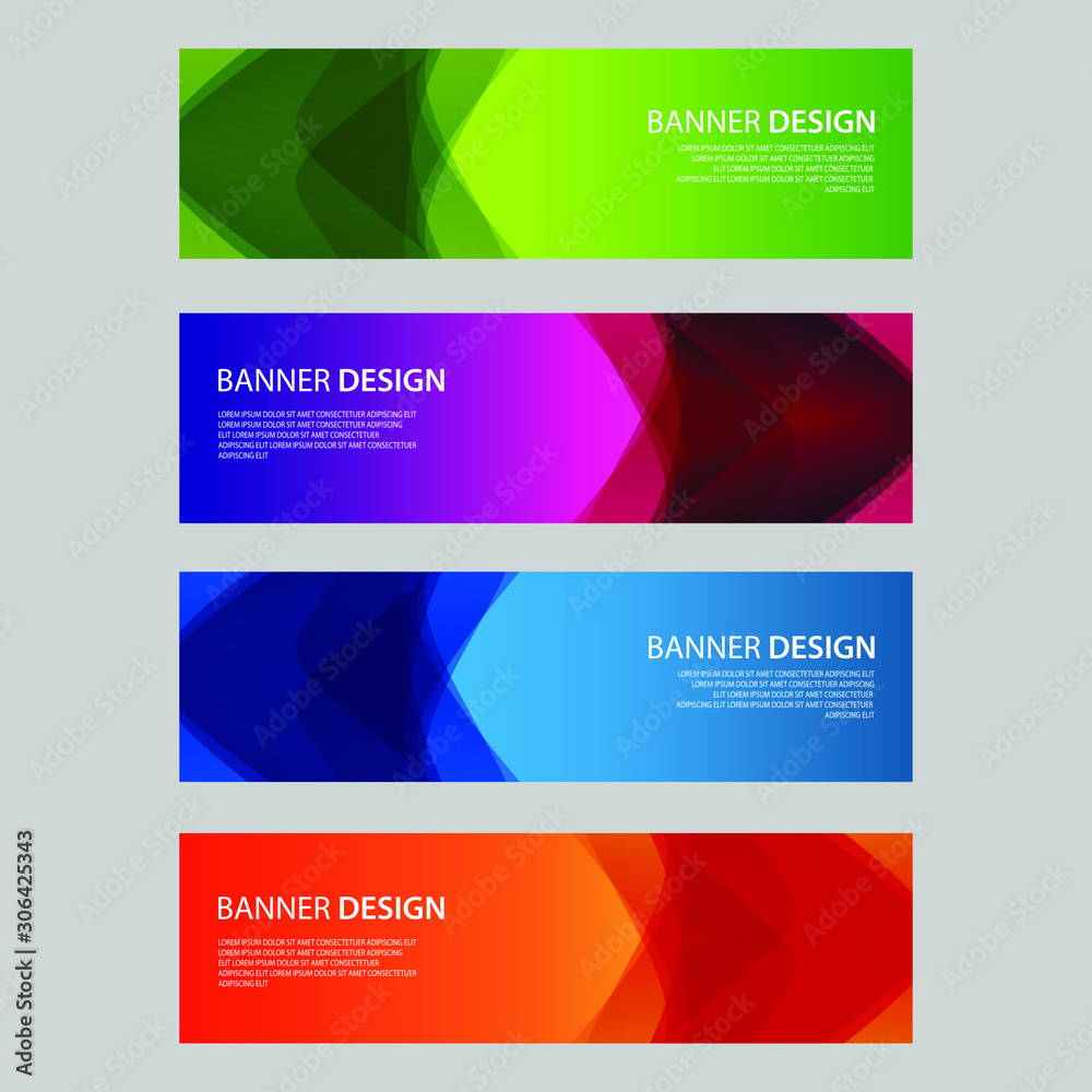 Vector Abstract design banner web template Vector Abstract design banner web template