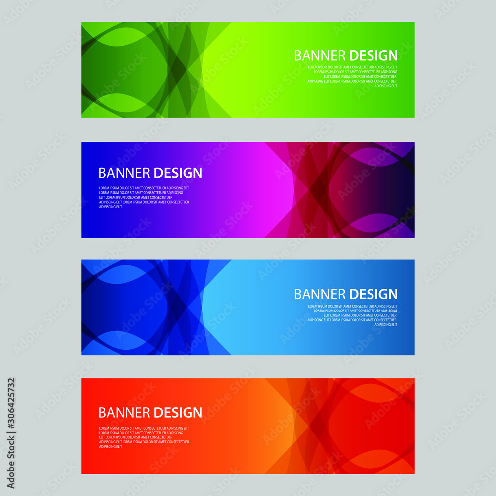 Fototapeta premium Vector Abstract design banner web template