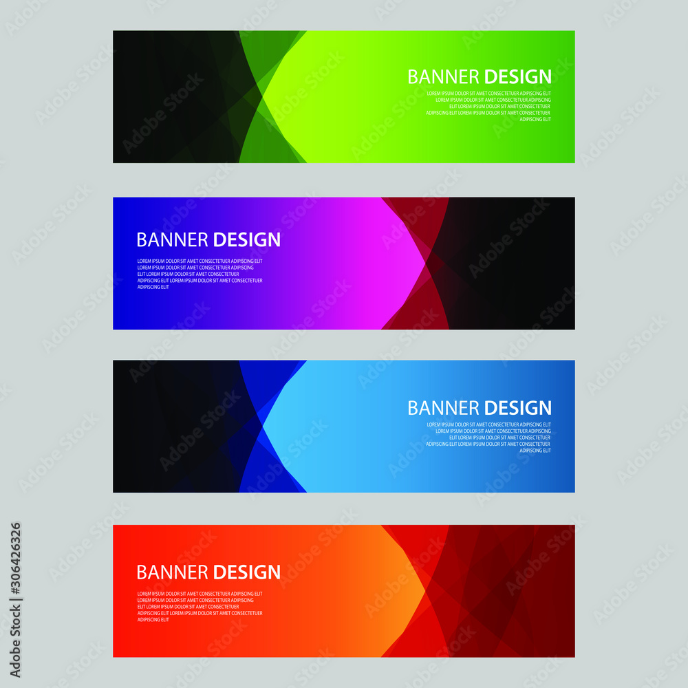 Fototapeta premium Vector Abstract design banner web template
