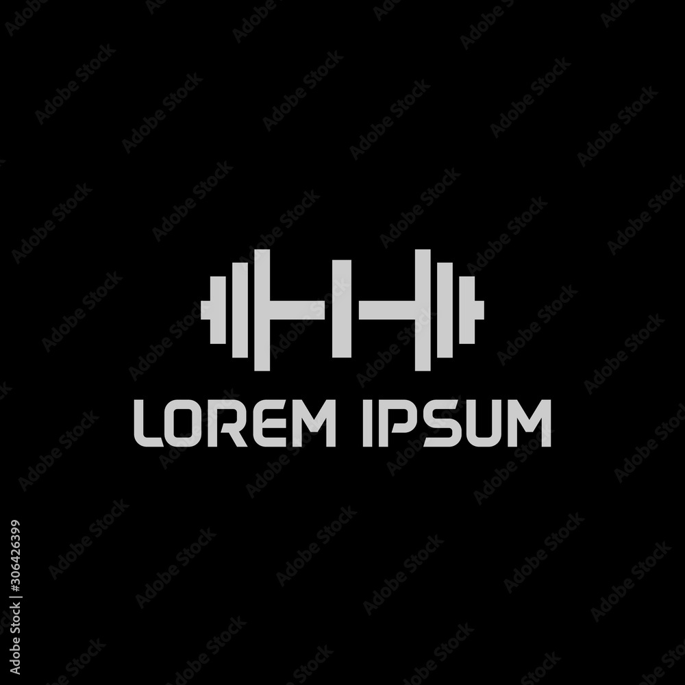 stock design vector initial letter i fitness icon logo template stock design vector initial letter i fitness icon logo template