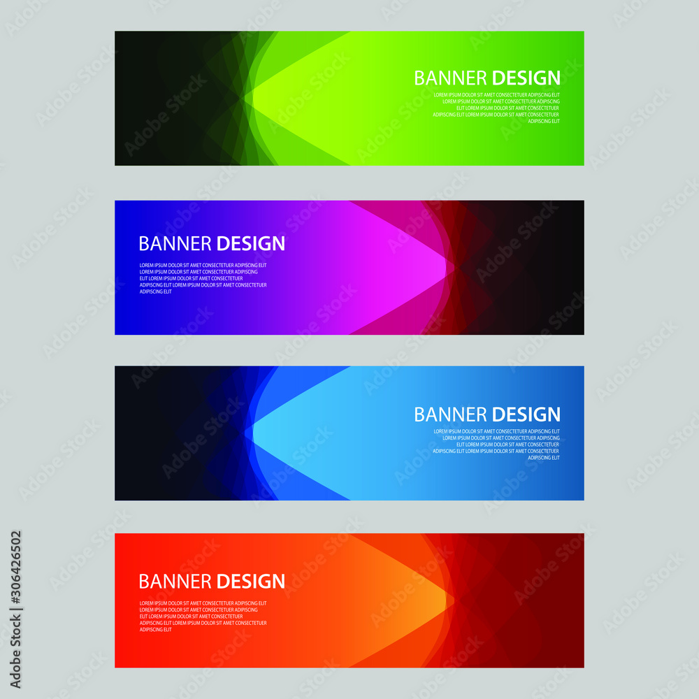 Fototapeta premium Vector Abstract design banner web template