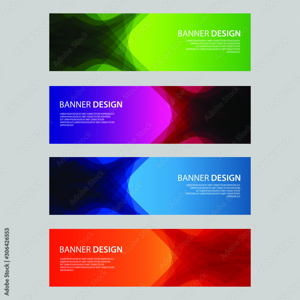 Fototapeta premium Vector Abstract design banner web template