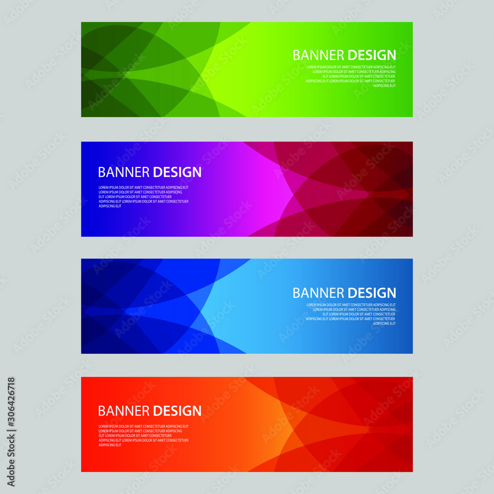 Vector Abstract design banner web template Vector Abstract design banner web template