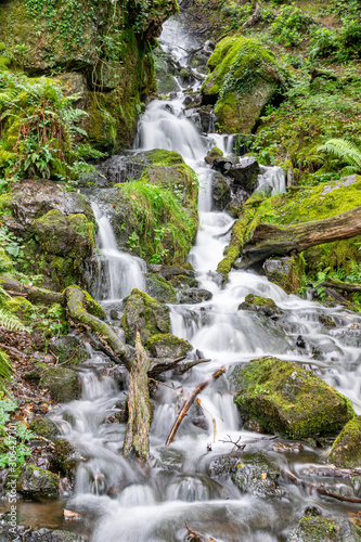 Waterfall near Burrator Reserviour, Sheepstor, Devon, UK