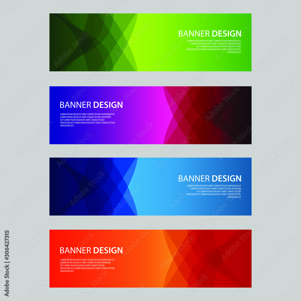 Fototapeta premium Vector Abstract design banner web template