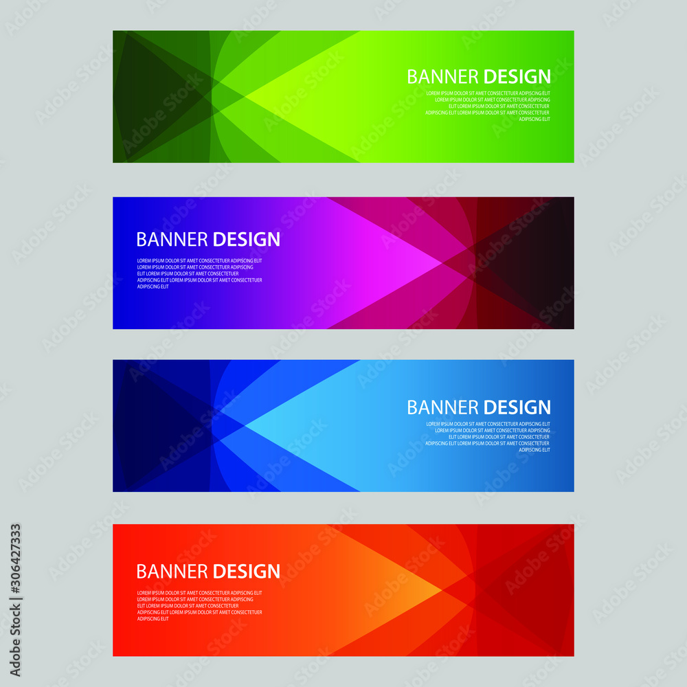 Vector Abstract design banner web template