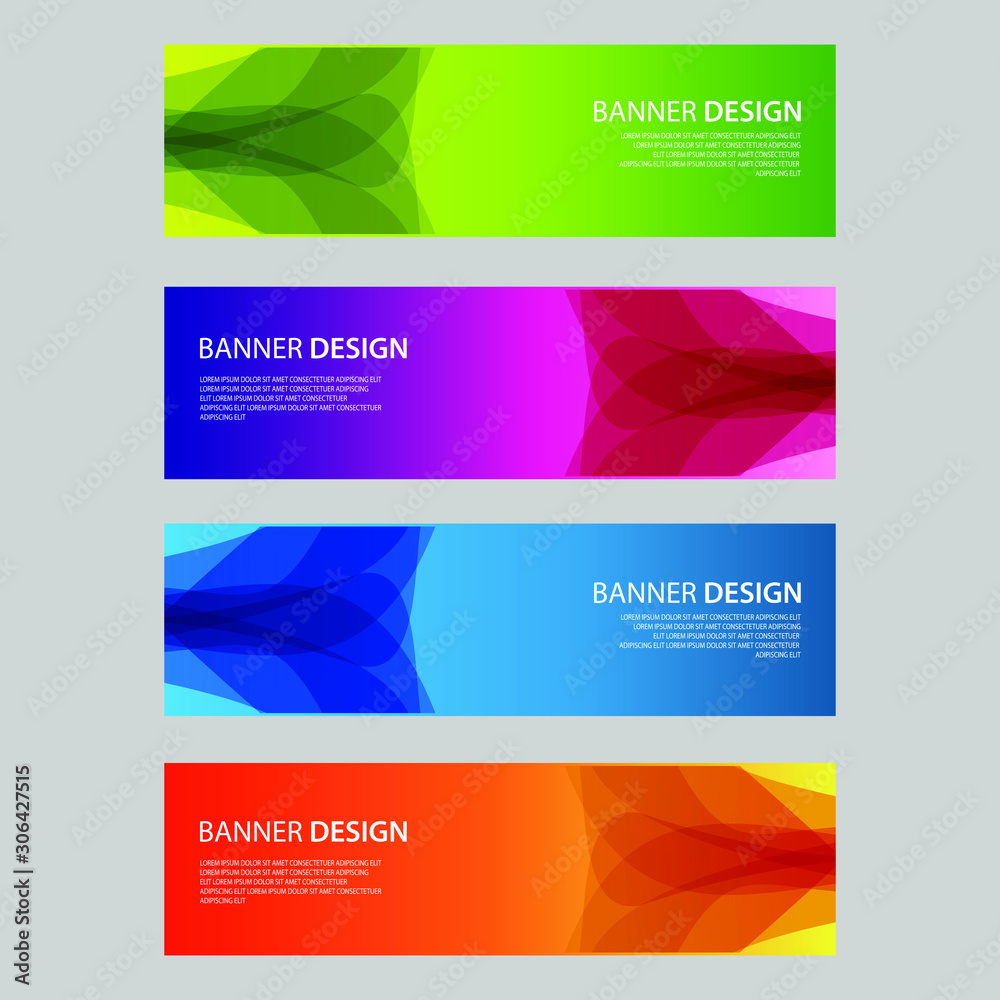 Vector Abstract design banner web template Vector Abstract design banner web template