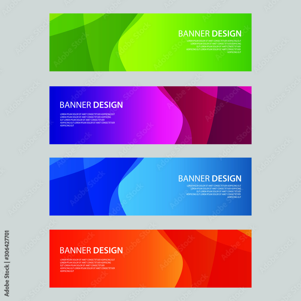 Fototapeta premium Vector Abstract design banner web template