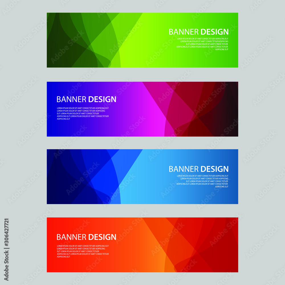 Fototapeta premium Vector Abstract design banner web template