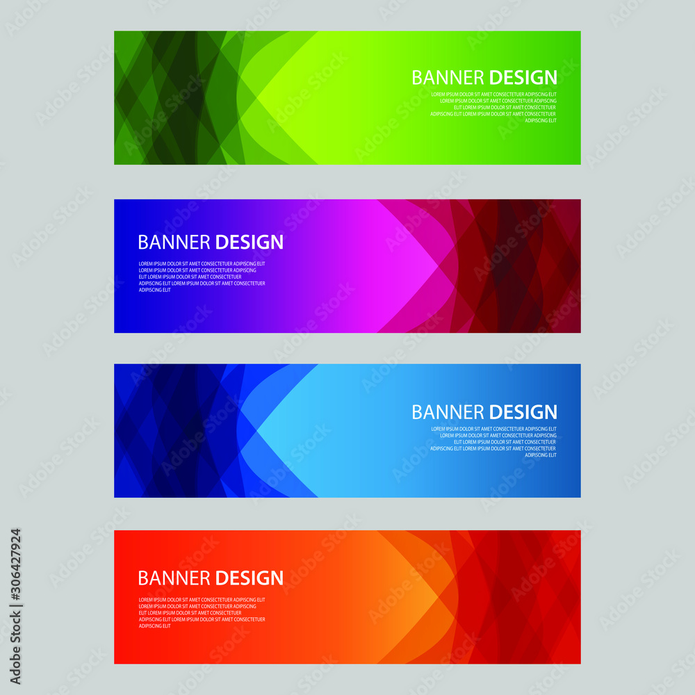 Fototapeta premium Vector Abstract design banner web template
