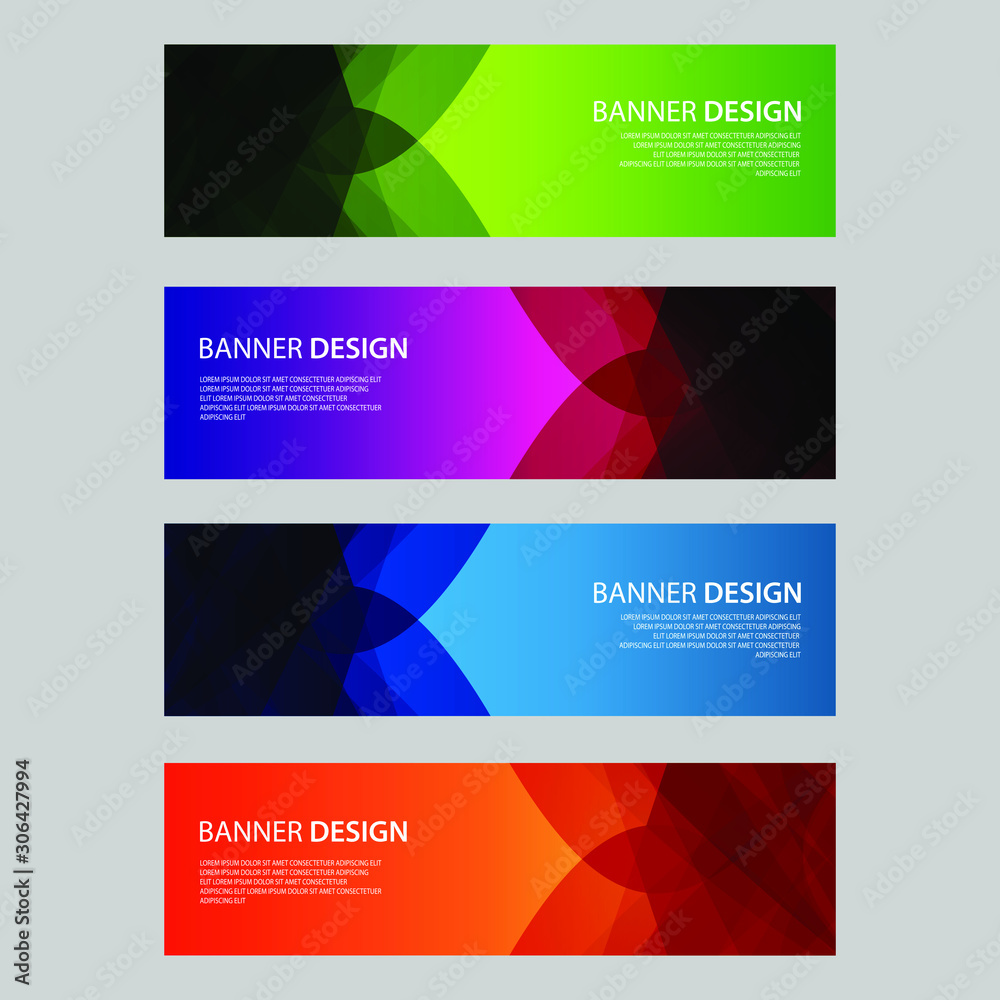Fototapeta premium Vector Abstract design banner web template