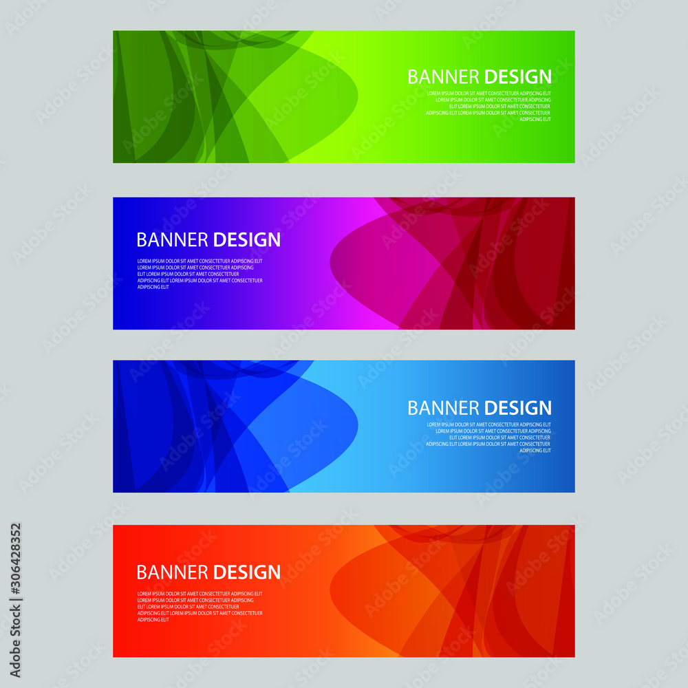 Fototapeta premium Vector Abstract design banner web template