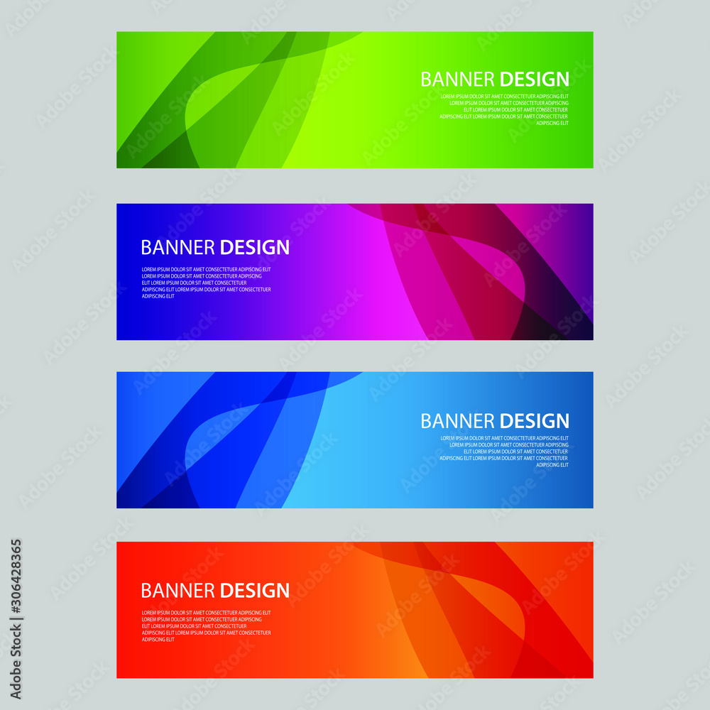 Vector Abstract design banner web template