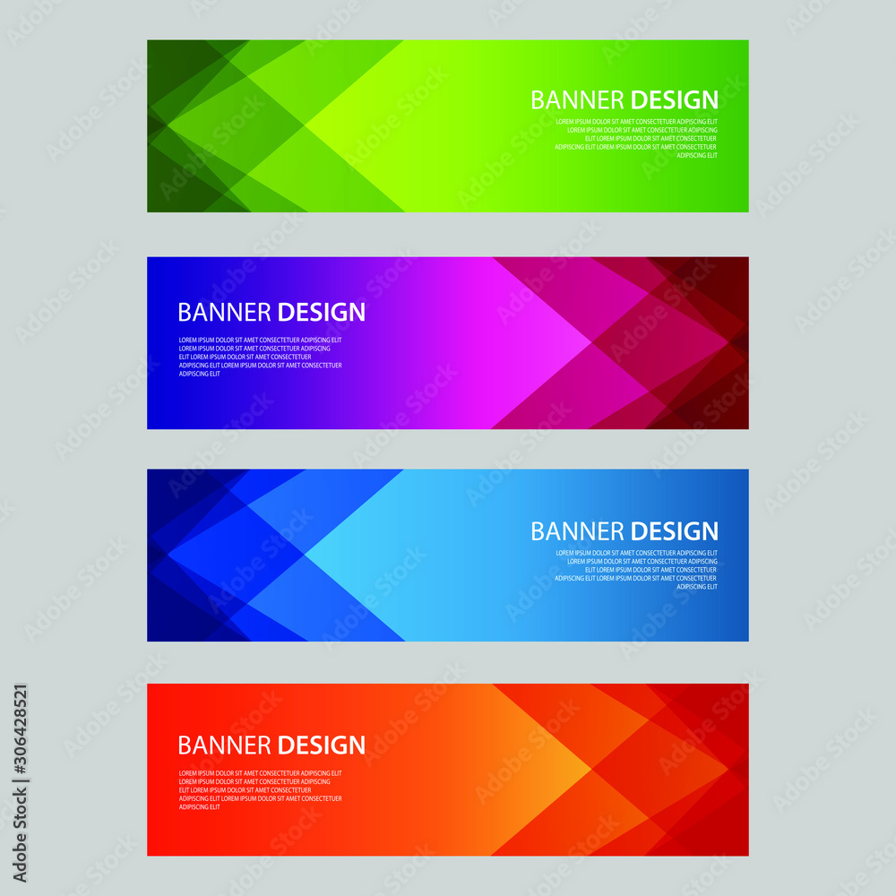 Vector Abstract design banner web template Vector Abstract design banner web template