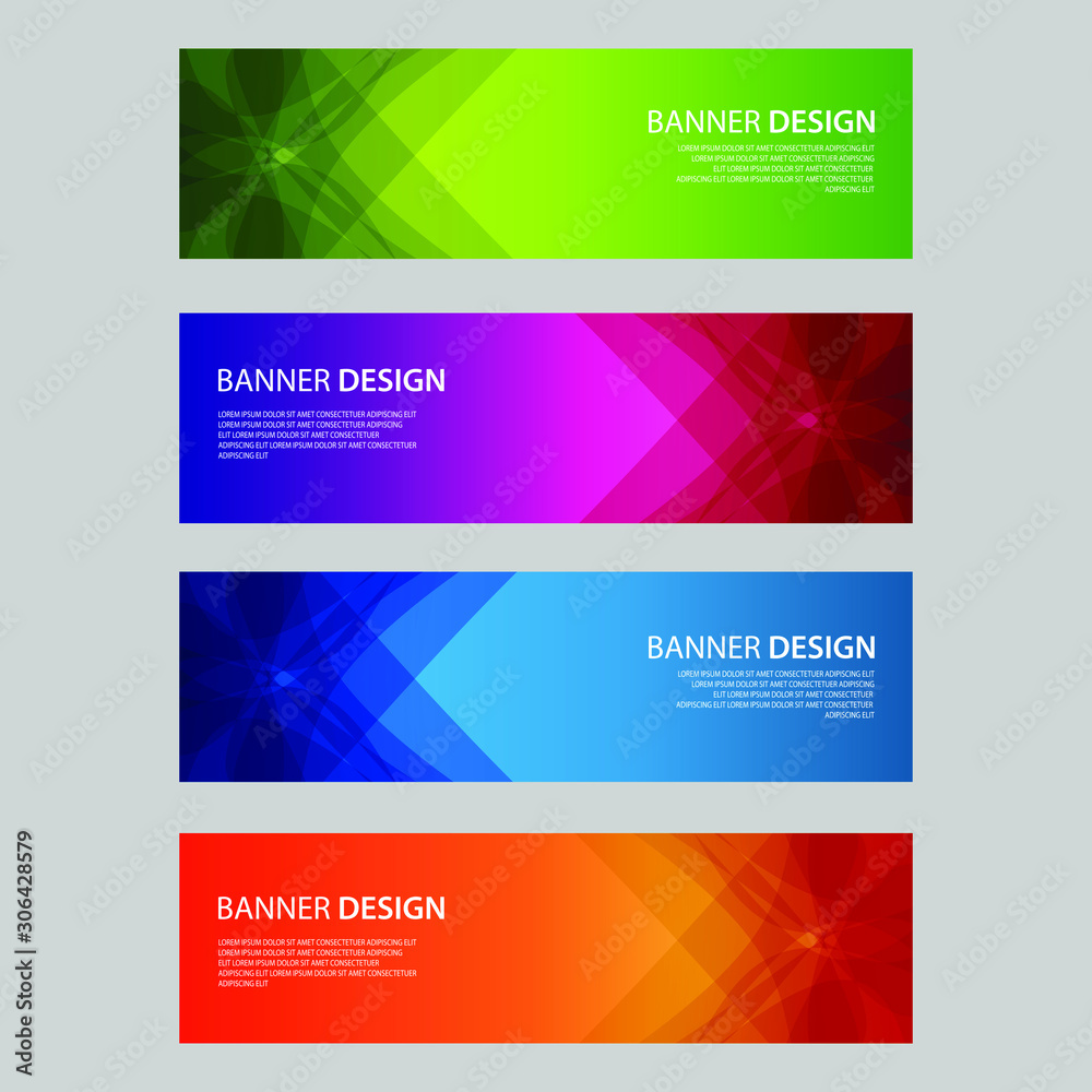 Fototapeta premium Vector Abstract design banner web template