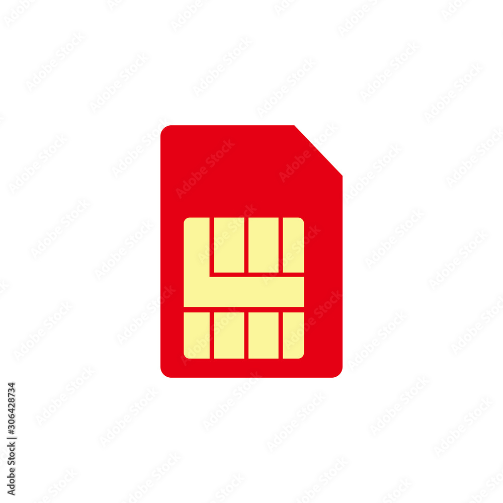 sim card chip icon vector design symbol