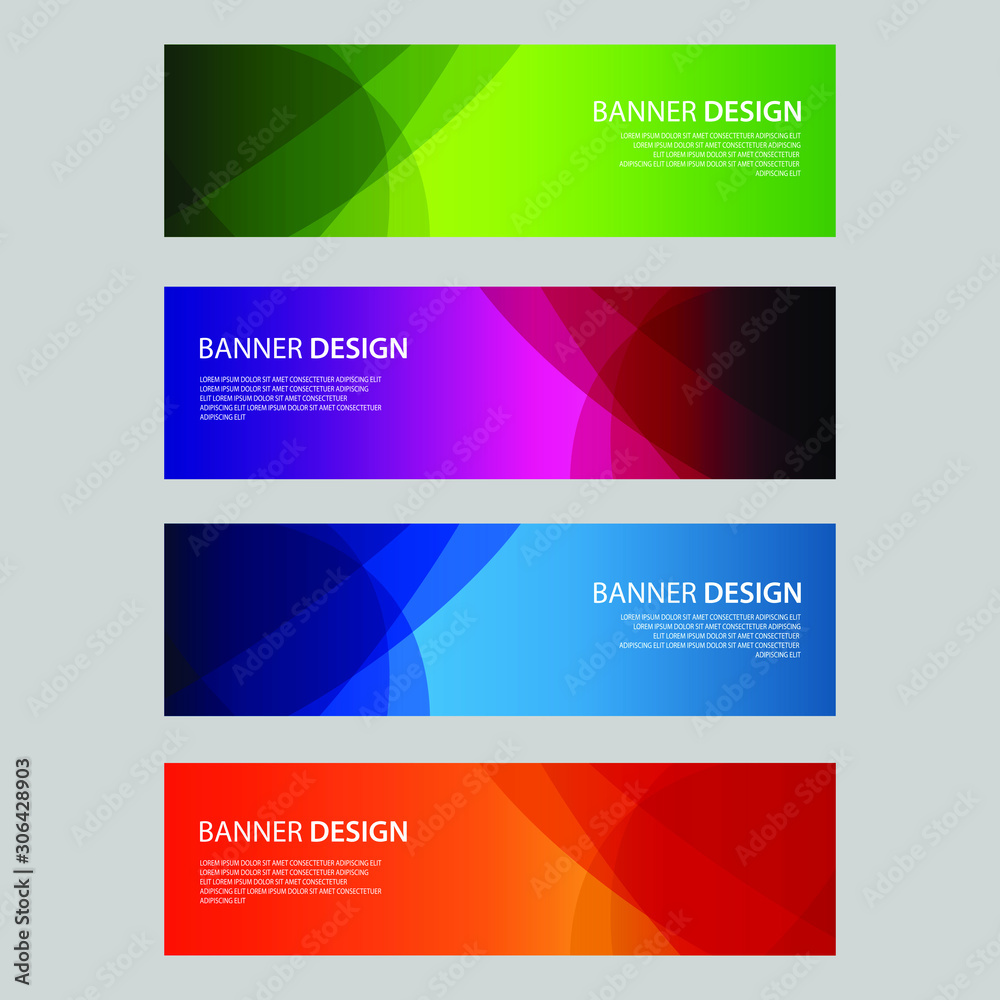 Naklejka premium Vector Abstract design banner web template