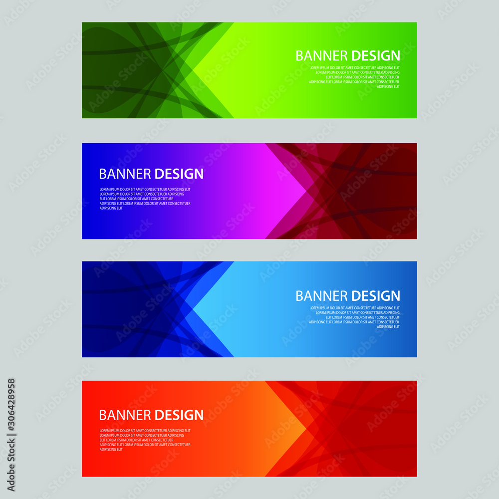 Fototapeta premium Vector Abstract design banner web template