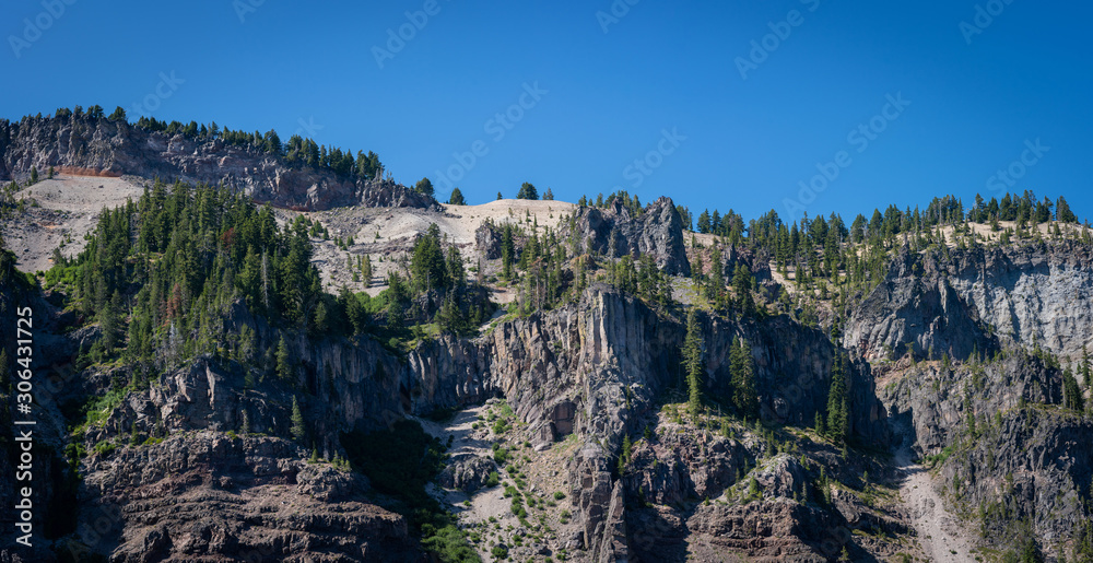 Palisades and Cliffs along the Rim of Crater Lake