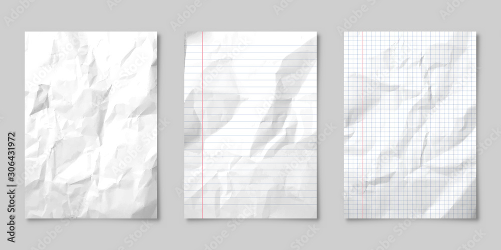 Realistic blank paper sheet with shadow in a4 Vector Image
