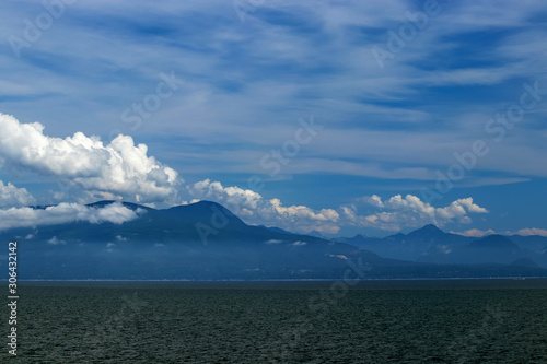 Wallpaper Mural Clouds and all blue - sky, water - spectacular show on the Pacific Ocean, BC, Canada Torontodigital.ca